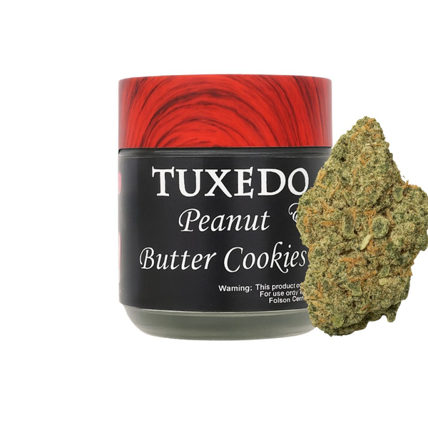 Peanut Butter Cookie - Tuxedo Edition Flower 3.5g - Pot & Head