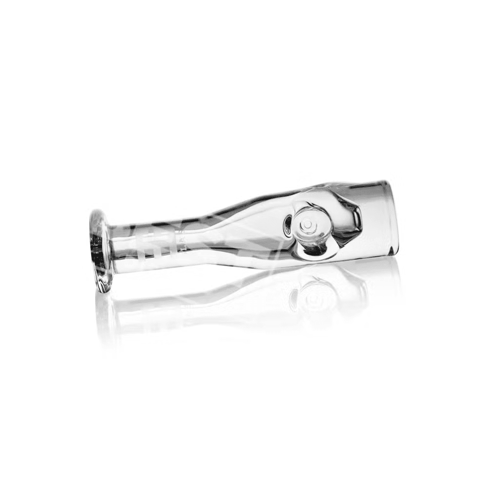 5 Inch Baseball Bat Style Clear Glass Hand Pipe