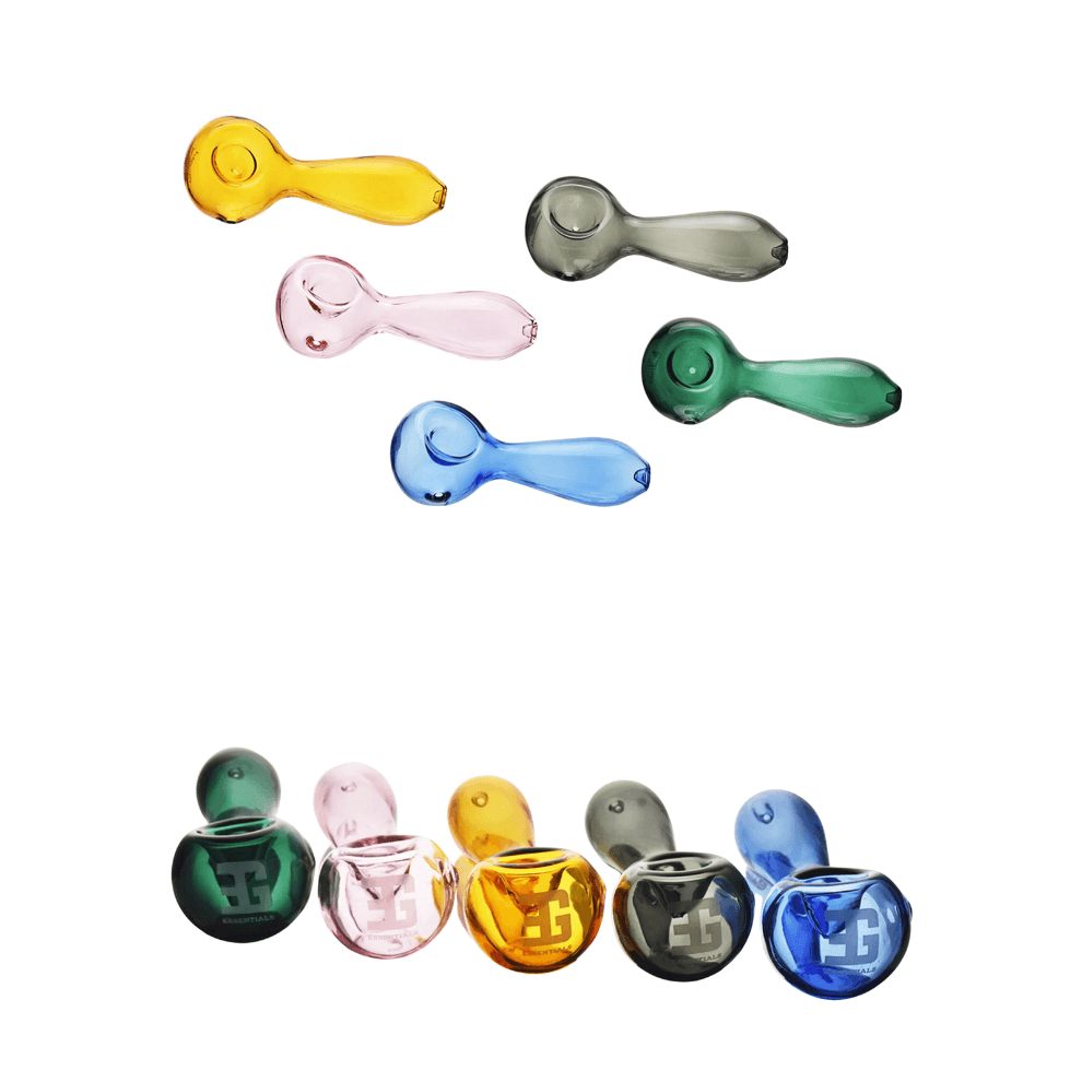 5.4 Inch Classic Transparent Glass Handpipe | Available in Multiple Colors