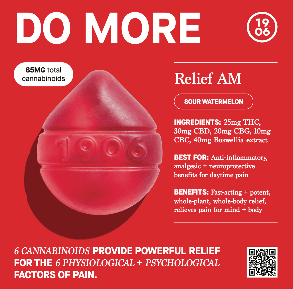 Relief AM | Gummy 4 Pack | 100mg THC + 120mg CBD + 80mg CBG + 40mg CBC