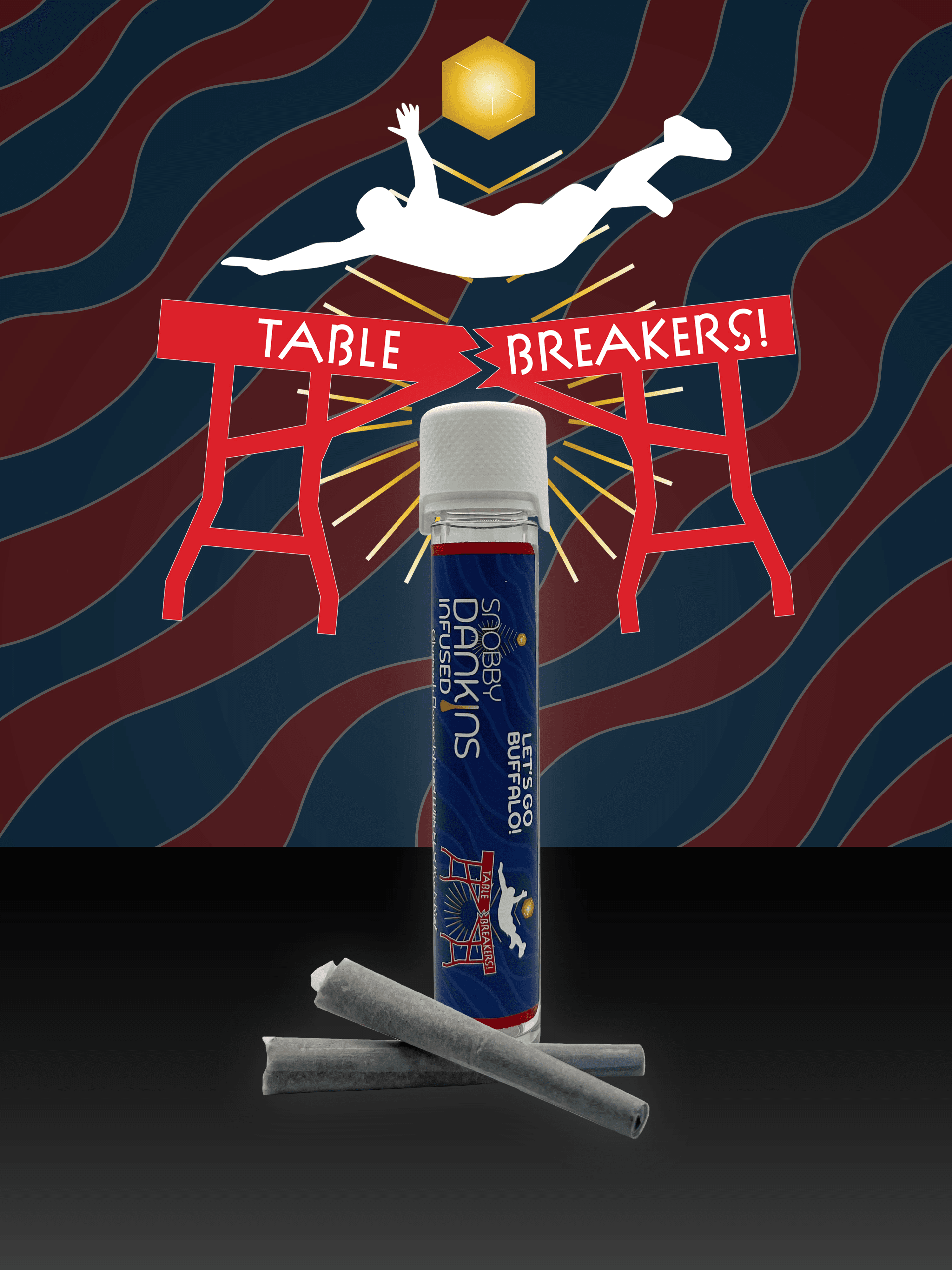 Table Breakers | Kief-Infused | Pre Roll 2 Pack | 1 Gram