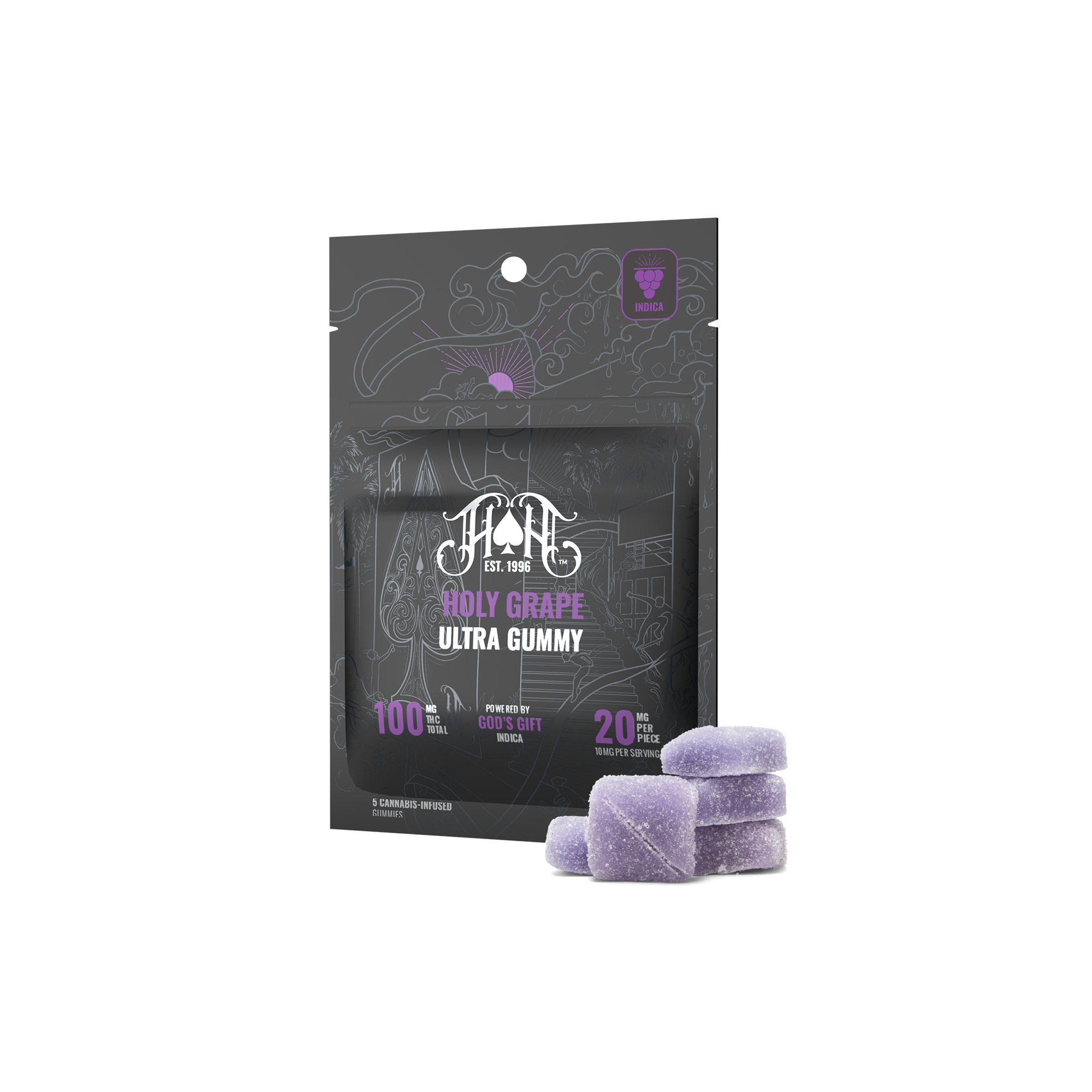 Holy Grape | Ultra Gummy 100mg THC - Heavy Hitters