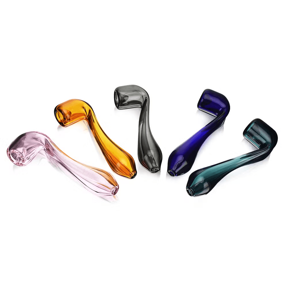 5.7 Inch Glass Sherlock Pipe | Multiple Colors Available