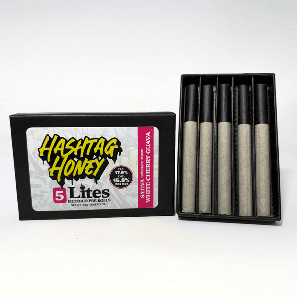 White Cherry Guava Lites | Filtered | Pre Roll 5 Pack | 4.5 Grams
