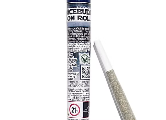 Grape Bubbly Hybrid Moonrocks Pre Roll 1.5 Grams