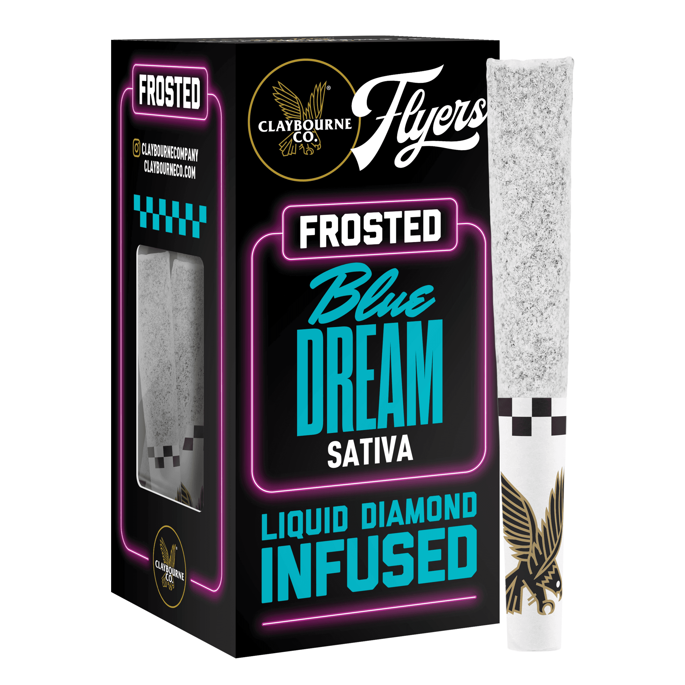 Blue Dream | Frosted Flyers (Infused) | Pre Roll 5 Pack | 2.5 Grams