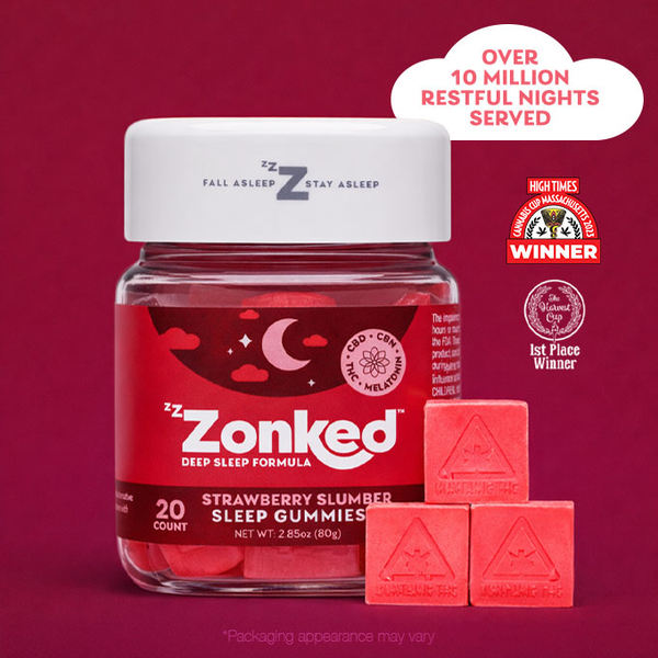 Zonked Strawberry Slumber Indica Gummy Jar