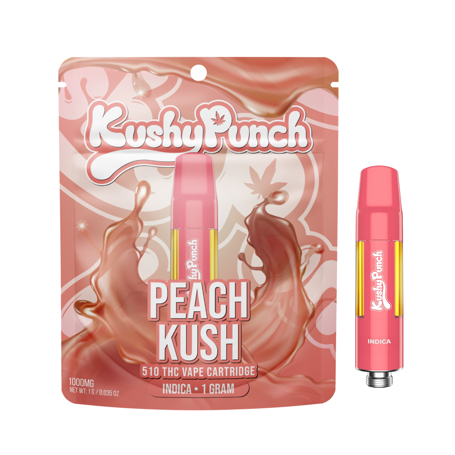 Peach Kush Indica 510 Cart 1 gram