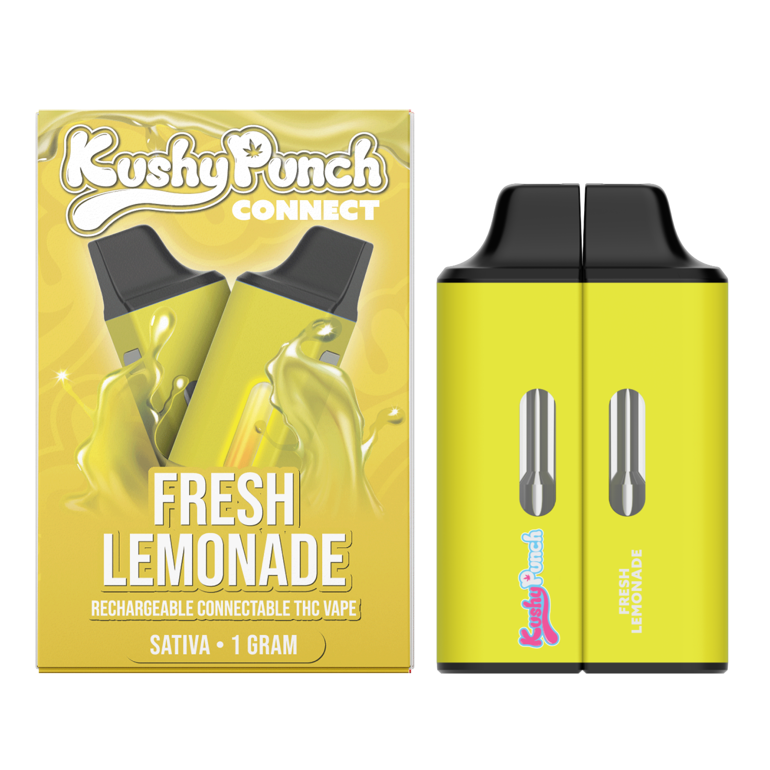 Kushy Punch Fresh Lemonade 1 Gram LIVE RESIN CONNECT - Sativa (.5G + .5G)