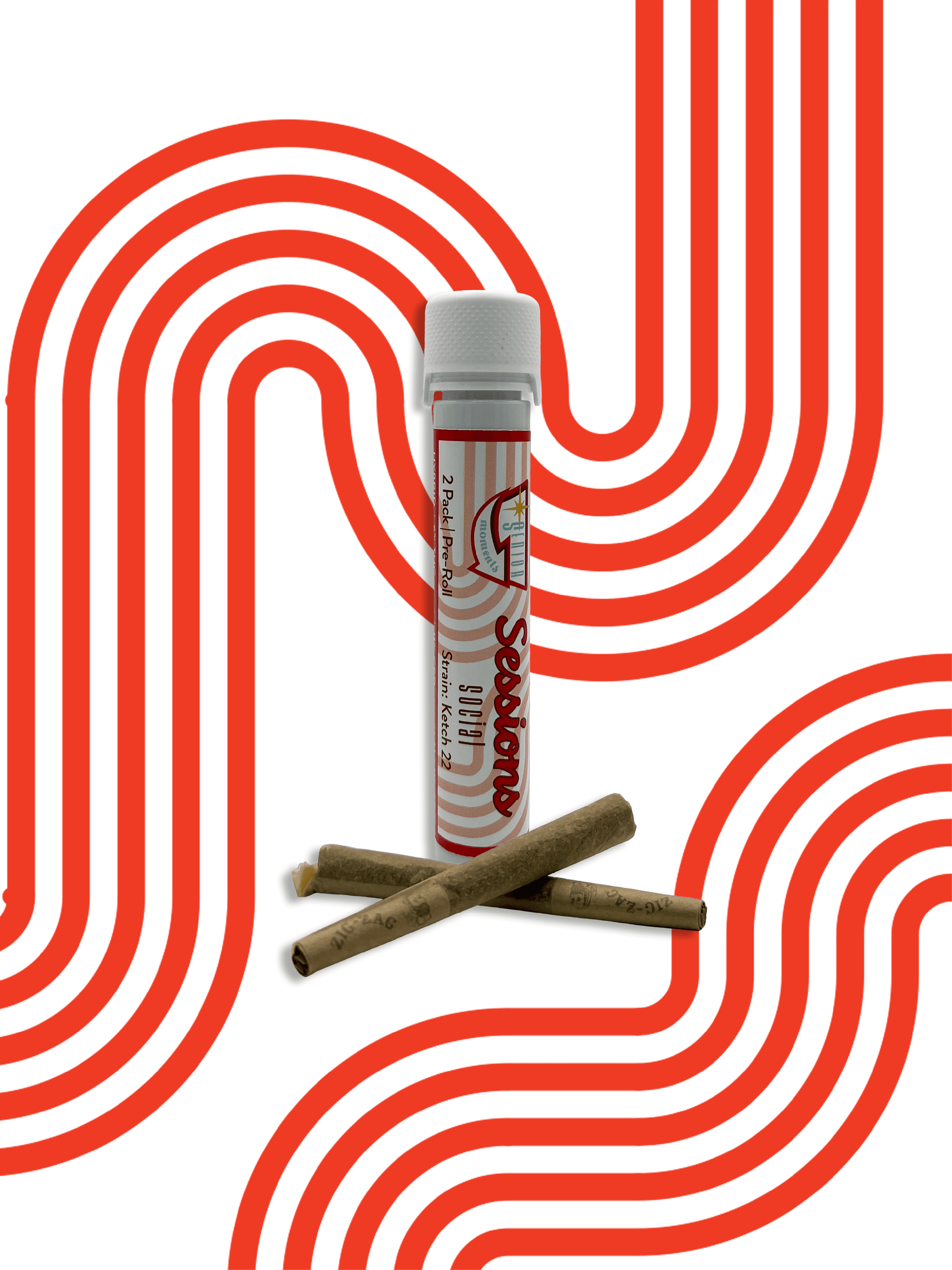 Ketch 22 "Social" | Pre Roll 2 Pack | 1.5 Grams