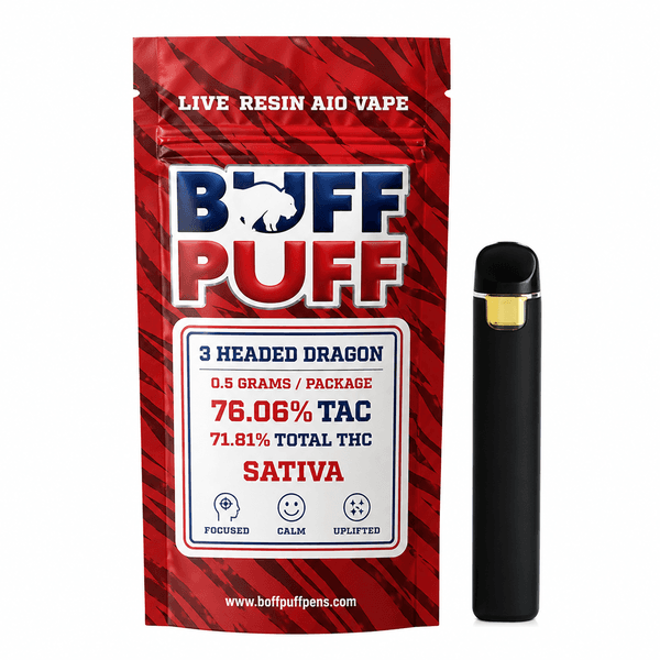 3 Headed Dragon | AIO Vape | Live Resin | 0.5 Grams