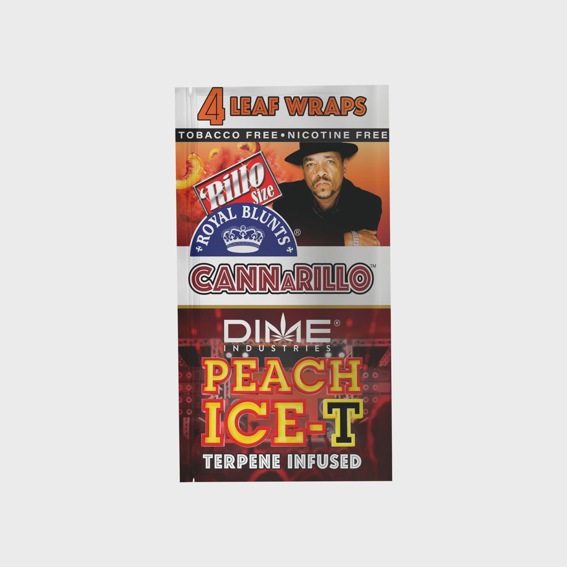 DIME X Royal Blunts Peach Ice-T Cannarillo Wraps - Single Pouch
