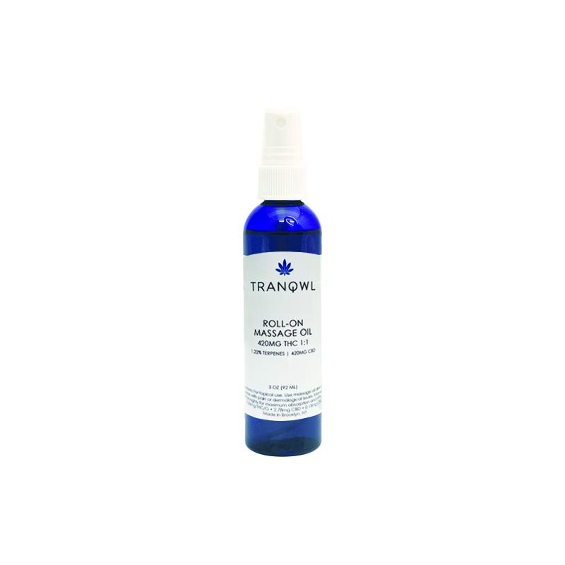 Topical Pain Spray Massage Oil - 500mg THC - TRANQWL