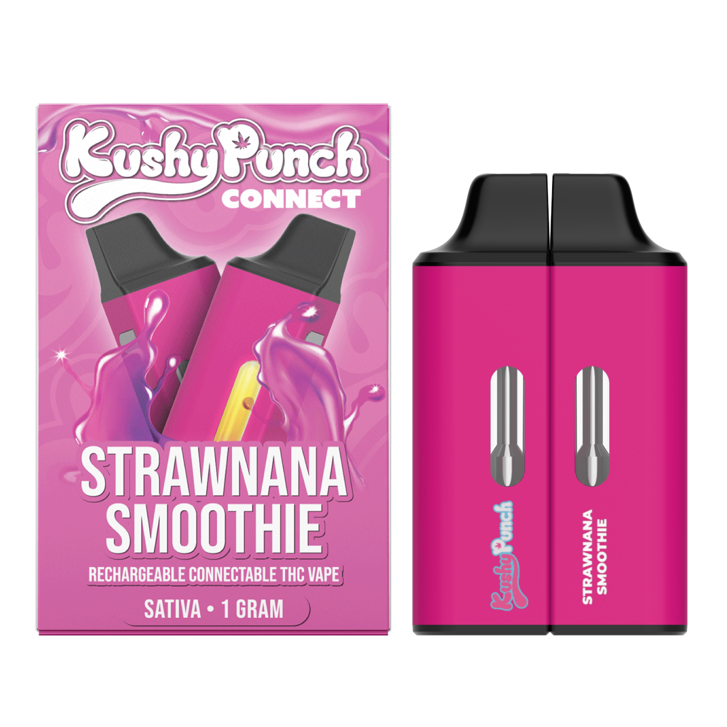 Strawnana Smoothie 1 Gram LIVE RESIN CONNECT Sativa (.5G + .5G)