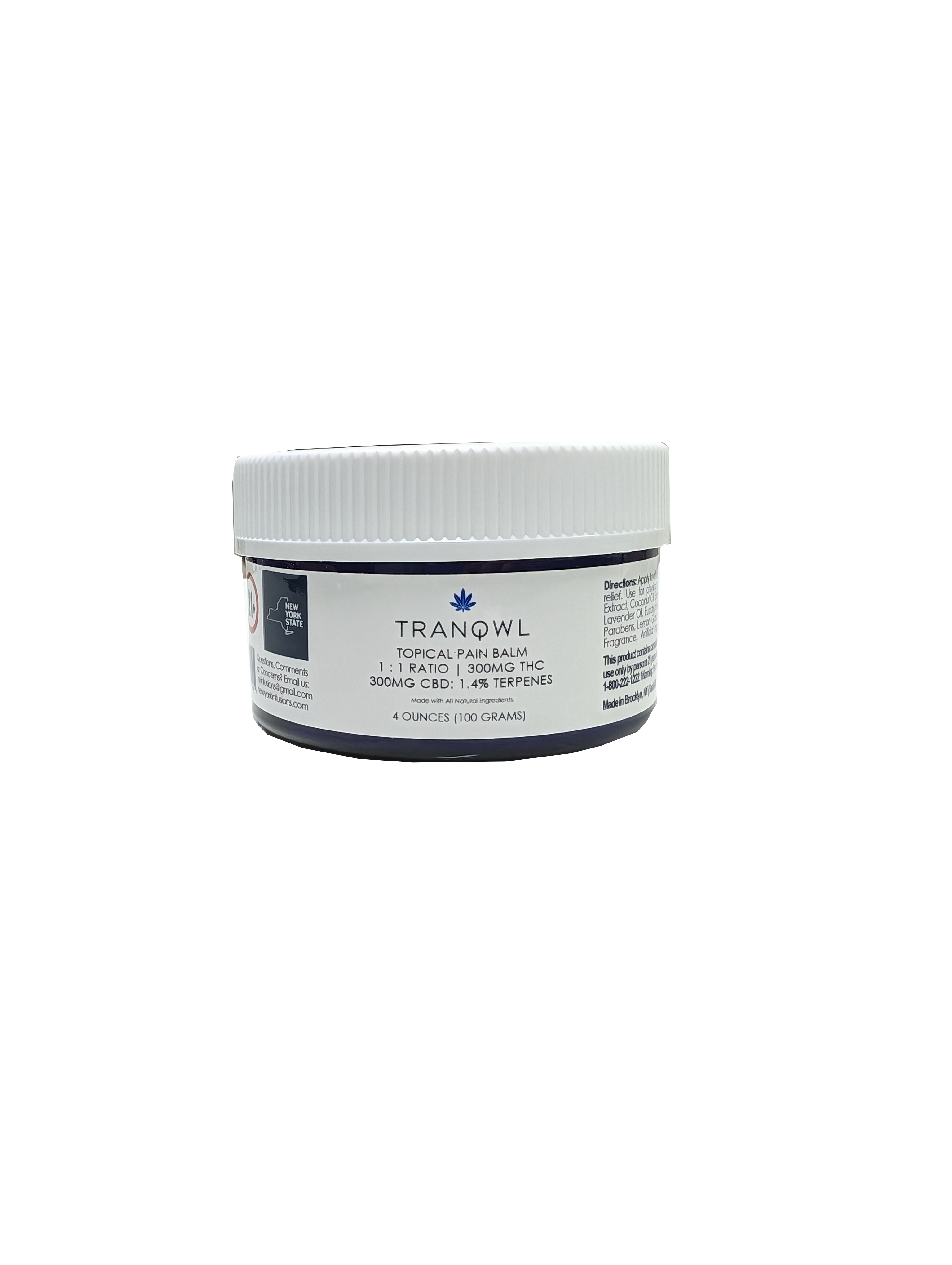 Topical Pain Balm - 400mg THC - TRANQWL