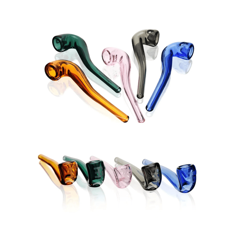 6.4 Inch Long Glass Handpipe | Multiple Colors Available
