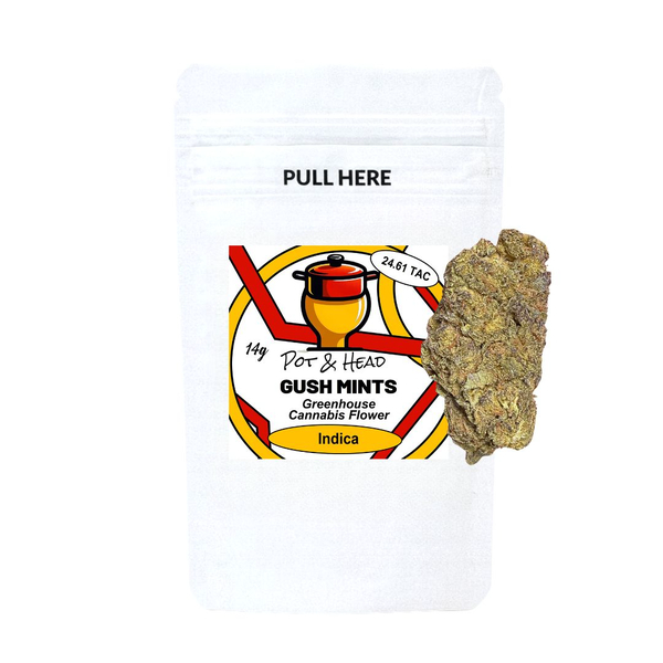 Gush Mintz Indica Greenhouse Flower 14 Grams