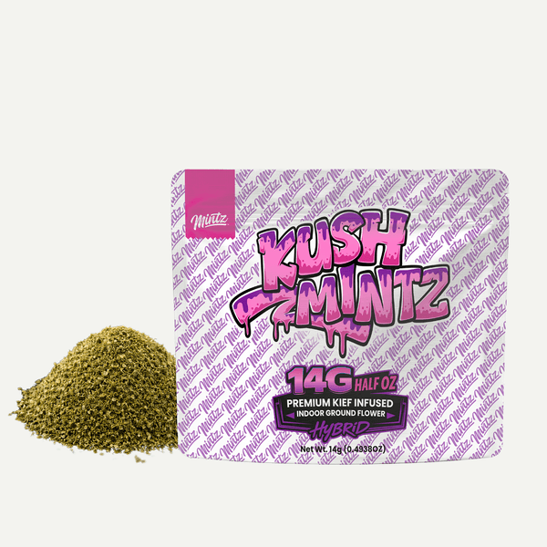 Kush Mintz | Kief Infused Ground Flower | 14 Grams