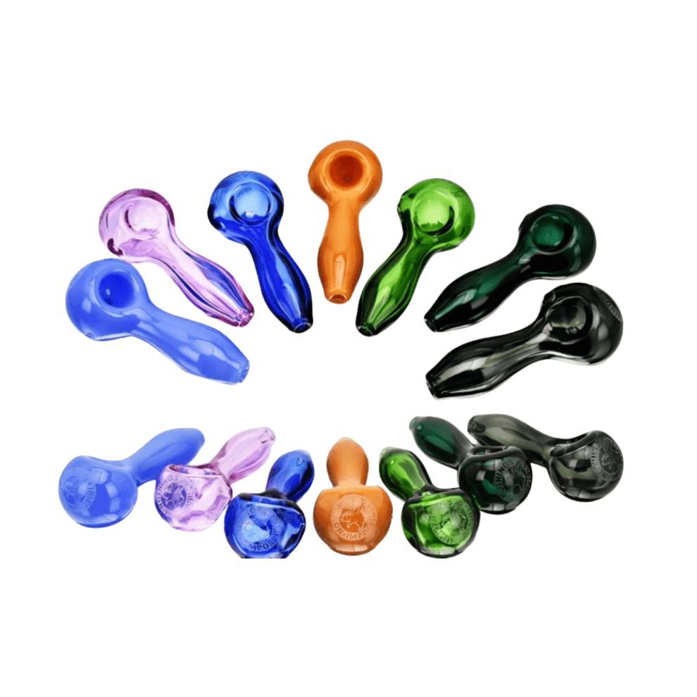 4 Inch Bubbler Glass Water Hand Pipe | Multiple Colors Available