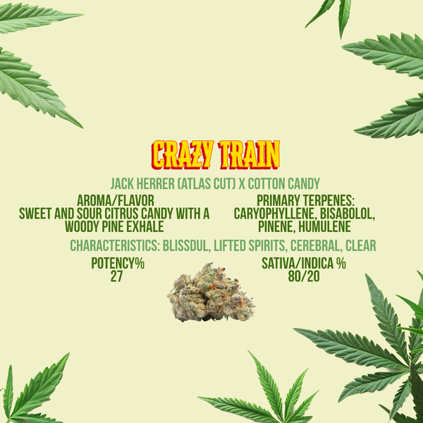 Crazy Train Indica 3.5 Grams