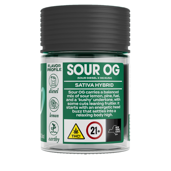 Sour OG Sativa-Dom Flower 3.5 Grams