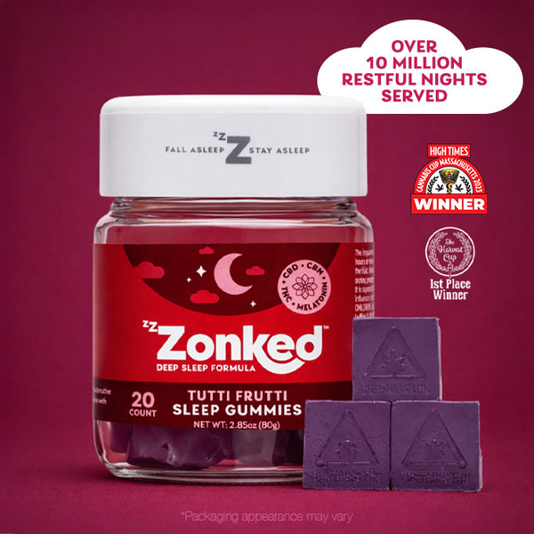 Zonked Tutti Frutti Indica Gummy Jar