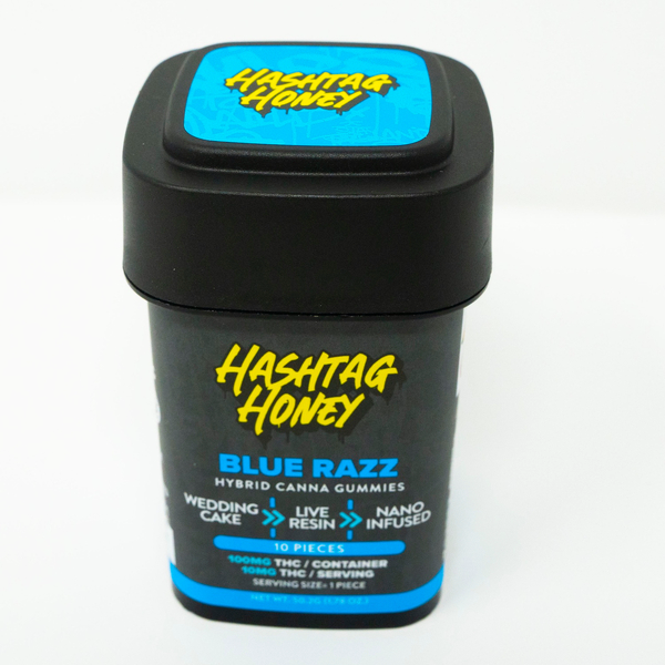 Blue Razz Gummy Hybrid 10 Pack = 100mg