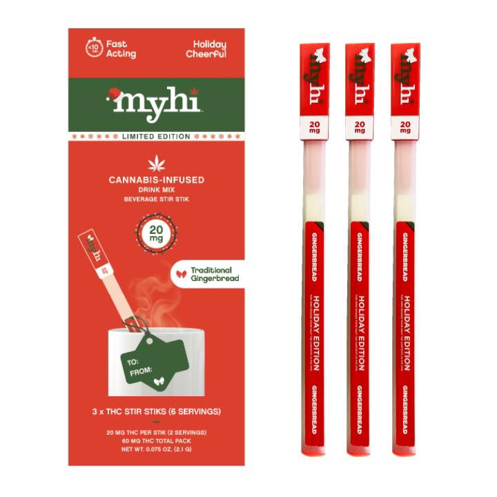 Gingerbread THC Stir Sticks 60MG MyHi