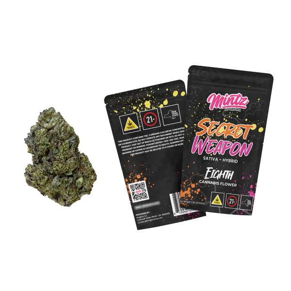 Secret Weapon Sativa-Dom Hybrid Flower 3.5 Grams