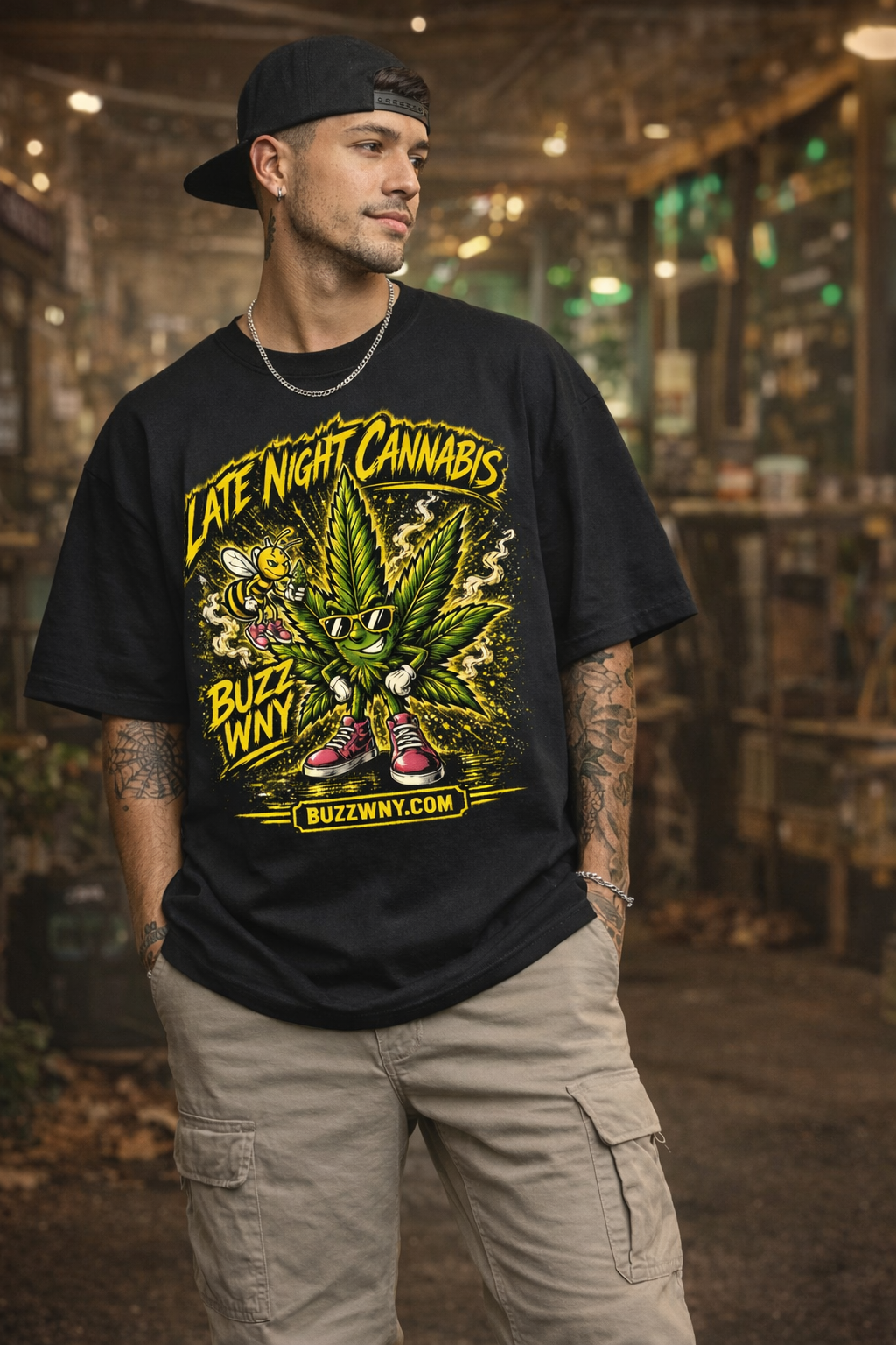 Buzz WNY Late Night Cannabis T-Shirt *Limited Edition*
